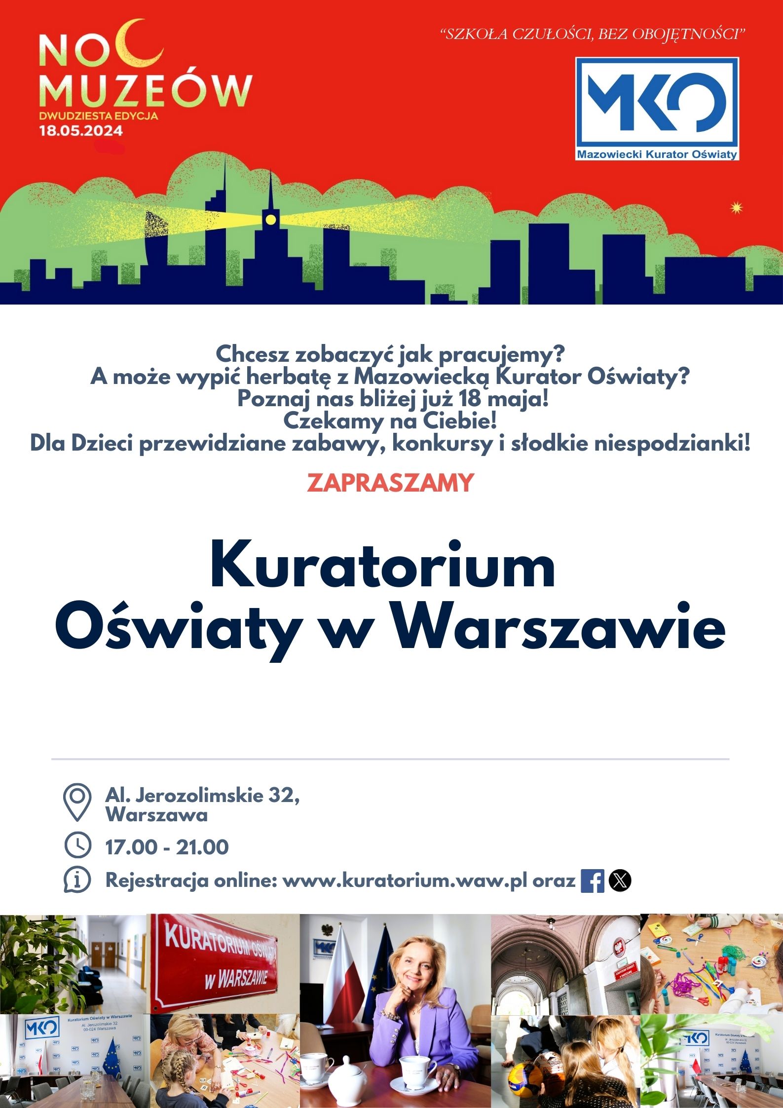 Noc Muzeów w Kuratorium Oświaty w Warszawie 18 maja 2024