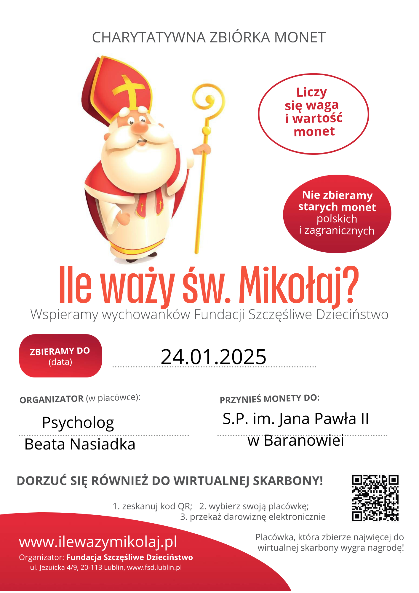 AKCJA ” Ile waży Święty Mikołaj”